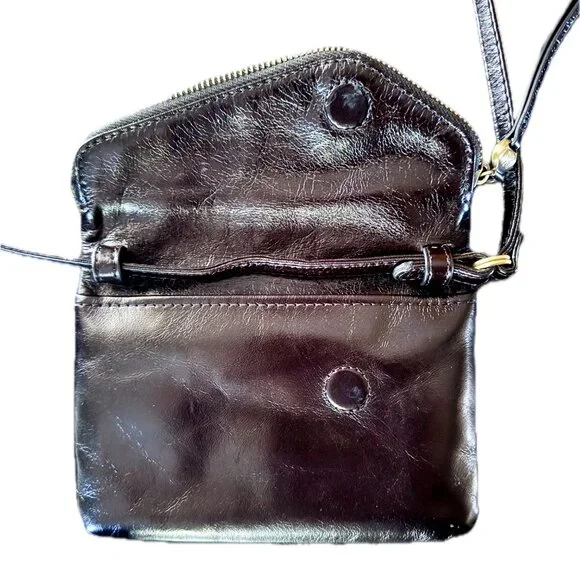 HOBO Wink Leather Crossbody Bag - Black NWOT - Picture 5 of 6